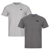 Meranji Table Tennis T-Shirt: Light Grey & Dark Grey
